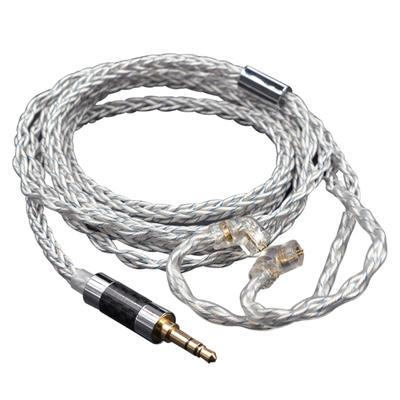 Postříbřený náhradní kabel modrý pro sluchátka ZS10PRO ZSN EDX ZEXPRO ZASZAX ASFAST ASXAS12