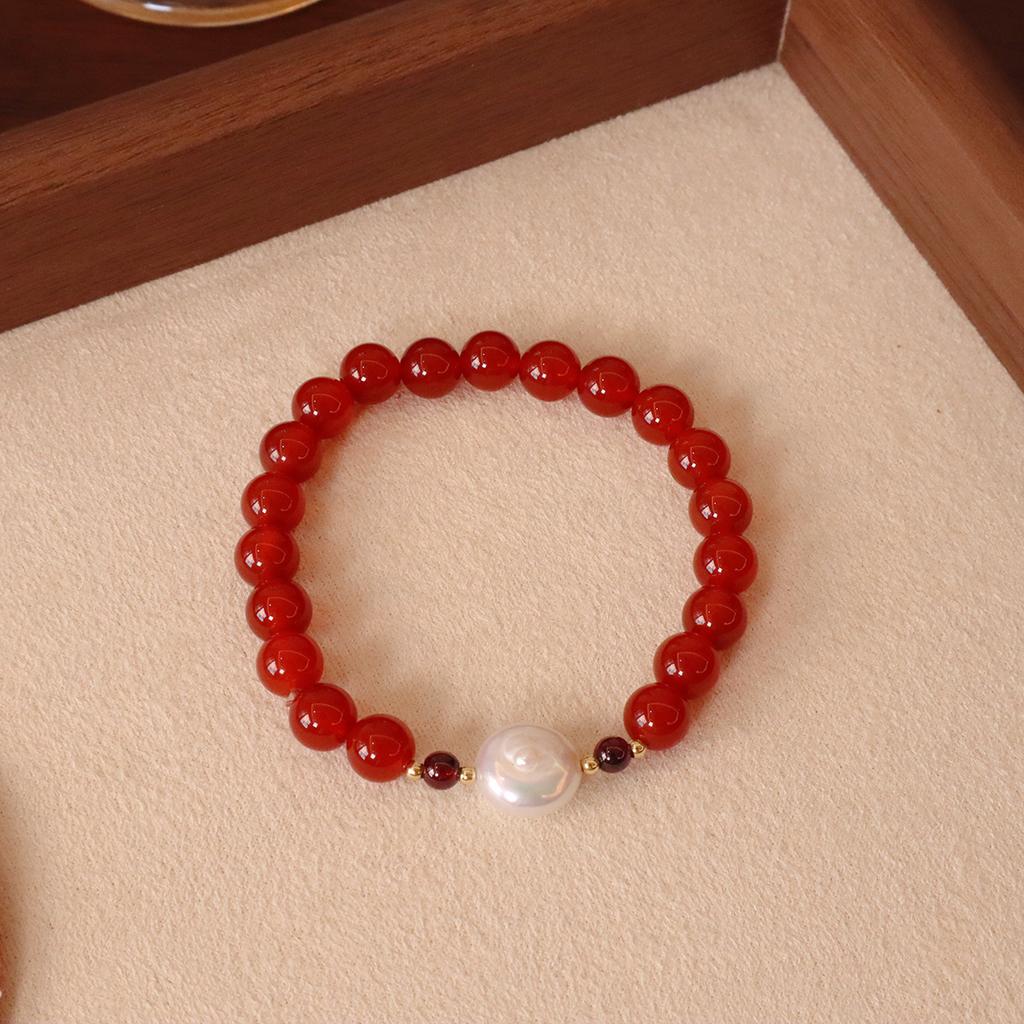 Original Design Natural Agate Bracelet Fashion Women Daily Jewelry Lucky Gift