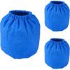 3 Pack VRC2 Cloth Filter for Vacmaster 1.5 To 3.2 Gallon Wet/Dry Vacuums, Also Fit for Armor All AA155 AA256 AA255 2.5 Gallon Shop VAC Microlined