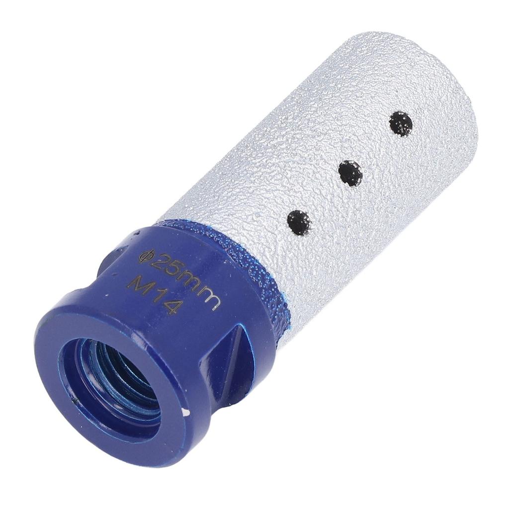 Diamant Vingerboor Vacuüm Brazing Lassen Frees M14 Schroefdraad voor Porselein Hard Keramiek 25mm