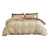 Elegant 3D Jacquard Cotton 4-Piece Bedding Set for Dorms