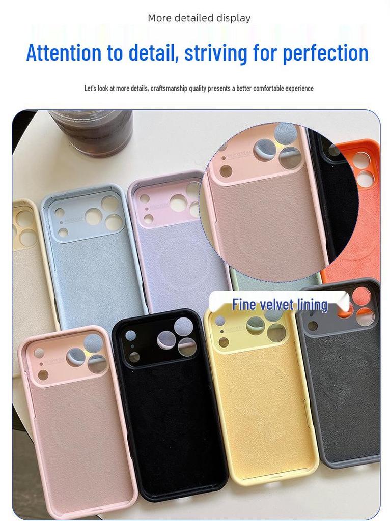iPhone 16 Pro Magnetic Case with Integrated Lens Film, Drop Protection, and Wireless Charging Compatibility
