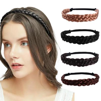 Princess Headwear Bohemian Braided Hair Band Elastic Braided Headband Wig Twist Headbands Hair Hoop