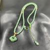 Natural Green Aventurine Cloud Pendant Sweater Chain with Women's Bracelet