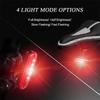 Bicycle Rear Light Ultralight Brightness Bicycle Taillight USB Rechargeable Mtb Night Riding Warning Lamp Cycling Accessories