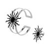 Adjustable Jewelry Set with Sun Design Bracelet and Ring, Matching Two Piece Accessory for Party Styling and Gifts