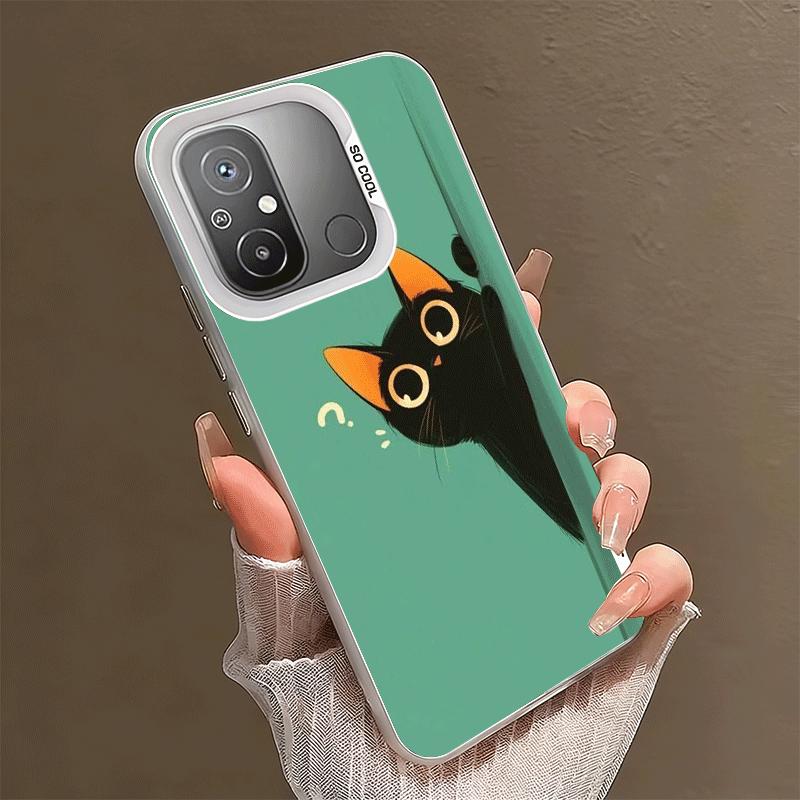 

Милый котенок Мультяшный Ударопрочный Чехол для Телефона для Xiaomi Poco X7 X6 X5 X3 Pro F7 Ultra M8 Redmi 15C 15 14C 13C 12C 10C 13 12 10 Xiaomi Redmi 10