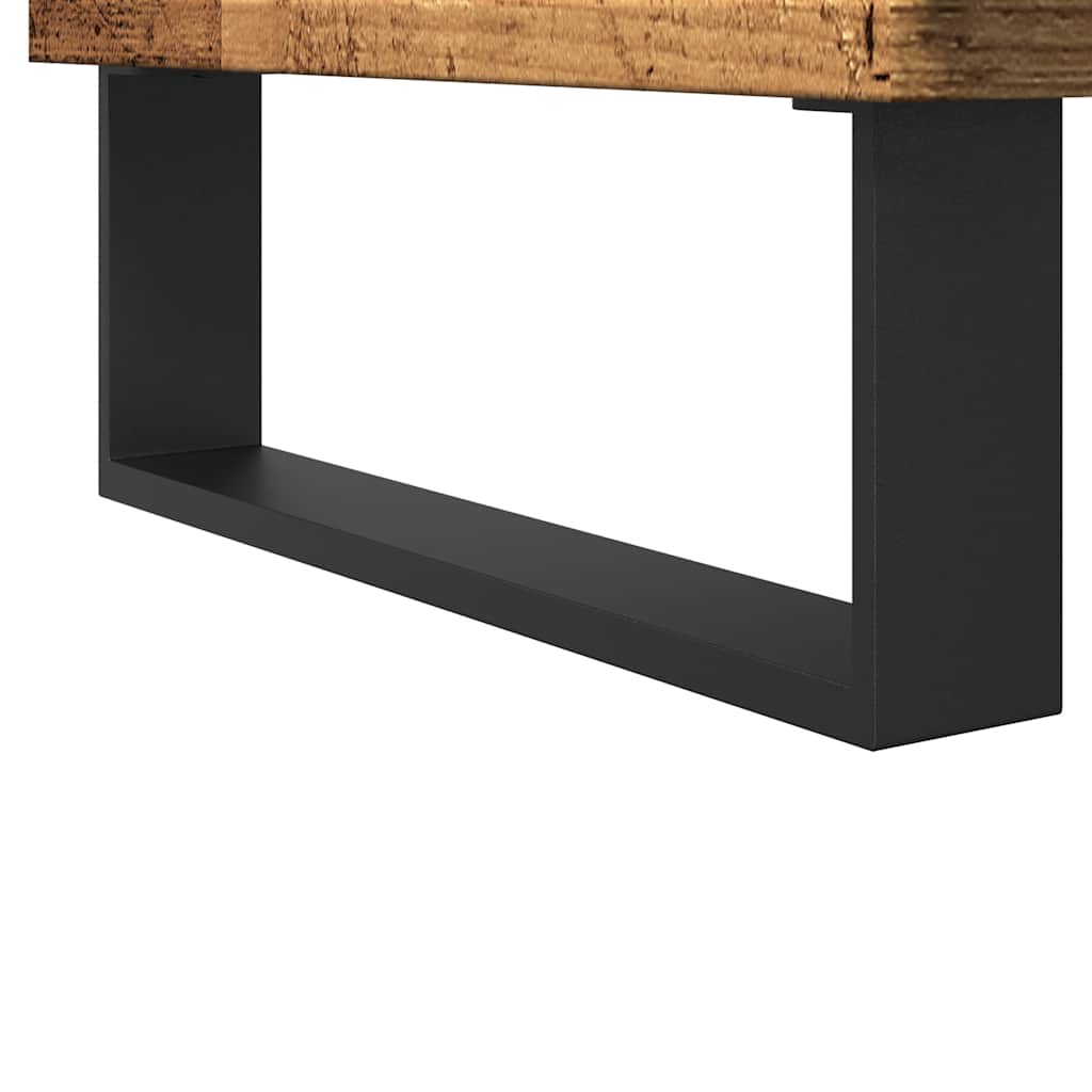 Bathroom Cabinet with Rustic Wood Look 58 x 33 x 60 cm Engineered Wood