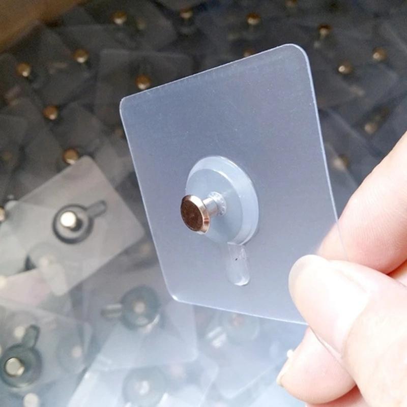 10 ks bezdierovacích skrutiek Silná samolepiaca prísavka Háčiky na stenu Vešiak na kuchynské kúpeľňové náradie