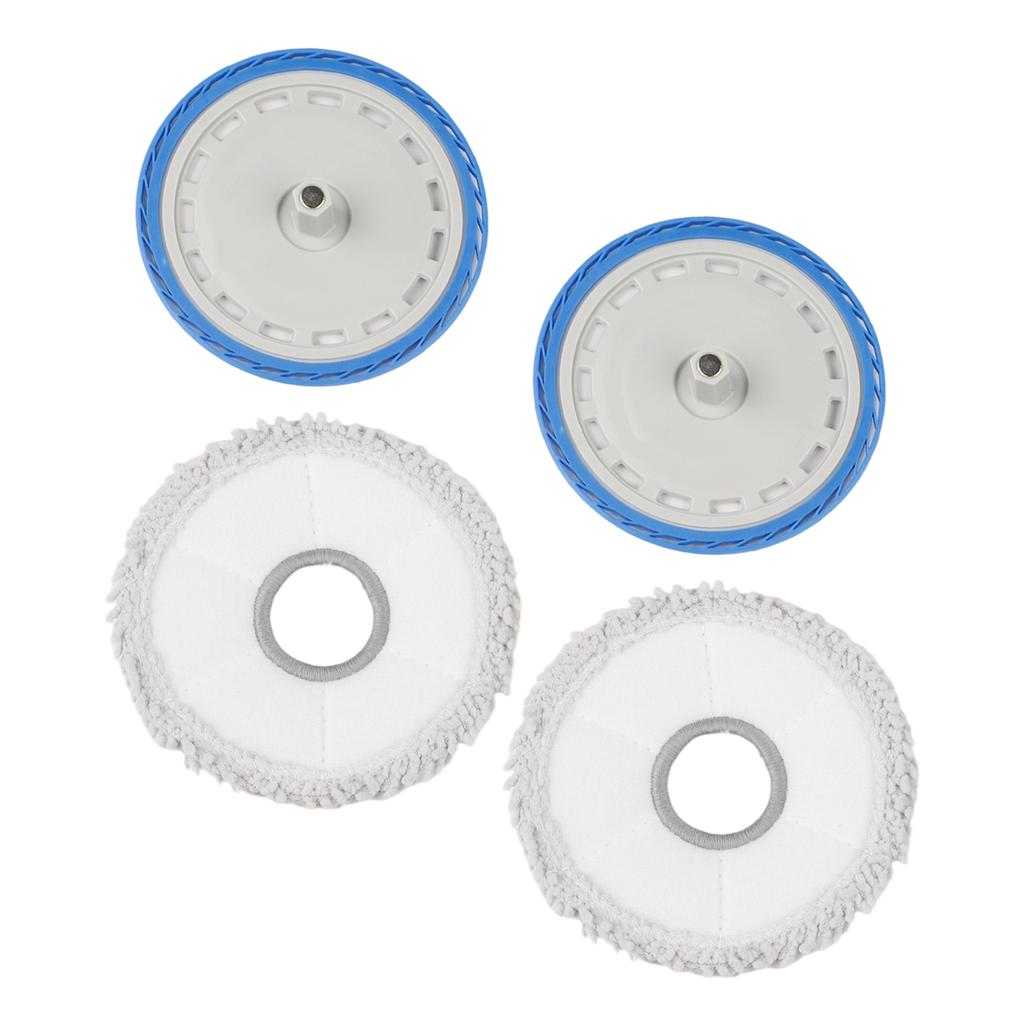 High Performance Mop Cloth Holder Set for Ecovacs For DEEBOT For Pro For Omni Robot Vacuums 4 Piece Washable Microfiber