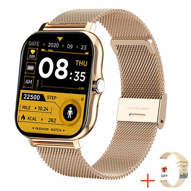 Nuovo Braccialetto Smart Watch Pedometro Monitoraggio Frequenza Cardiaca Chiamata Bluetooth Schermo Touch 1,69 pollici Smart Watch Per Uomo Donna Orologio
