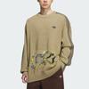 Adidas Originals FW25 Plaid Sweatshirt Loose Fit Sports Pullover Long Sleeve Knit Top Men Tops KC0111