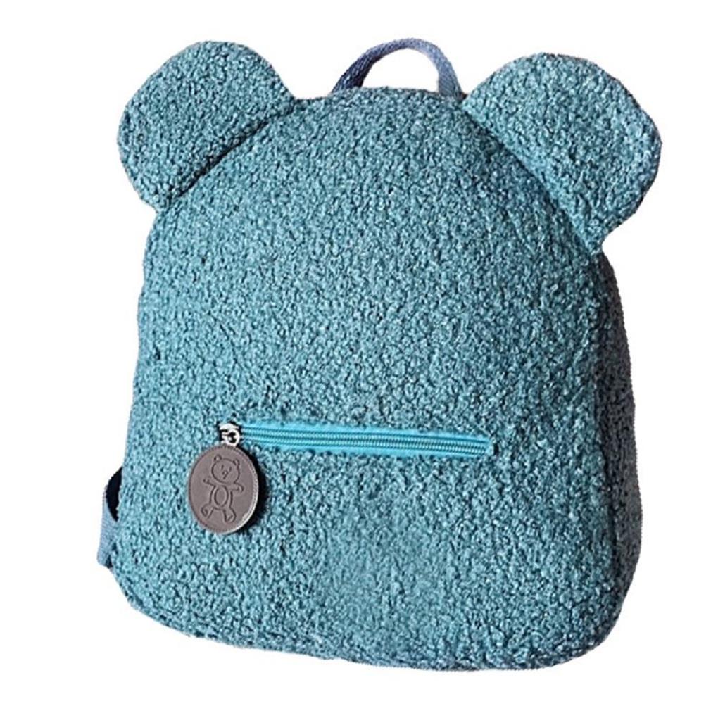 Bärenrucksäcke Mini Kinder Kinder Reise Tasche Rucksäcke Lamm Herbst Mädchen Schulter Fleece Damen Jungen Bärenförmig