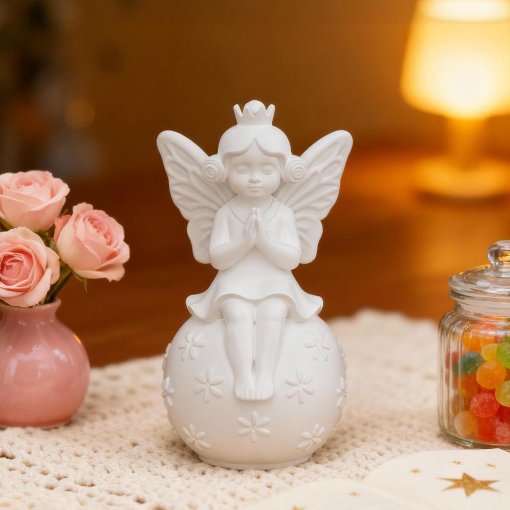 DIY Butterfly Girl Figurine Epoxy Resin Mold for Home Decor, Plaster Figurines, Candle Silicone Mold, Creative Gift