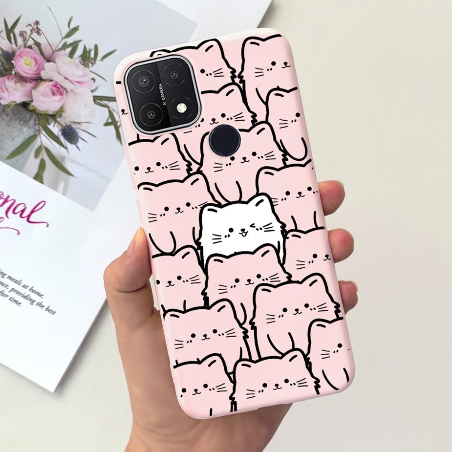 For Oppo A15 Case Oppo A15s CPH2179 Cute Fashion Candy Painted Cover Soft TPU Phone Case For Oppo A15 A 15 s OppoA15 Full Bumper