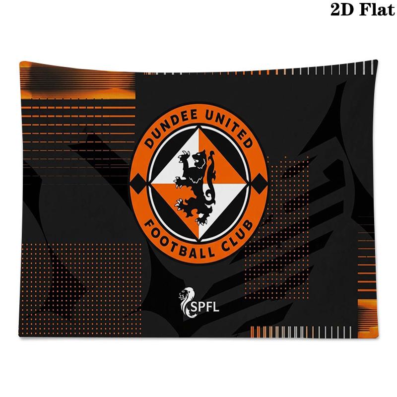 Dundee United FC Wall Tapestry Aesthetic Wall Hanging Printed Fabric Blanket Decorative Tapestries for Bedroom Living Room Home Decor