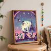Disney Mickey Mouse magic castle oil painting art set handmade diy gift home decoration