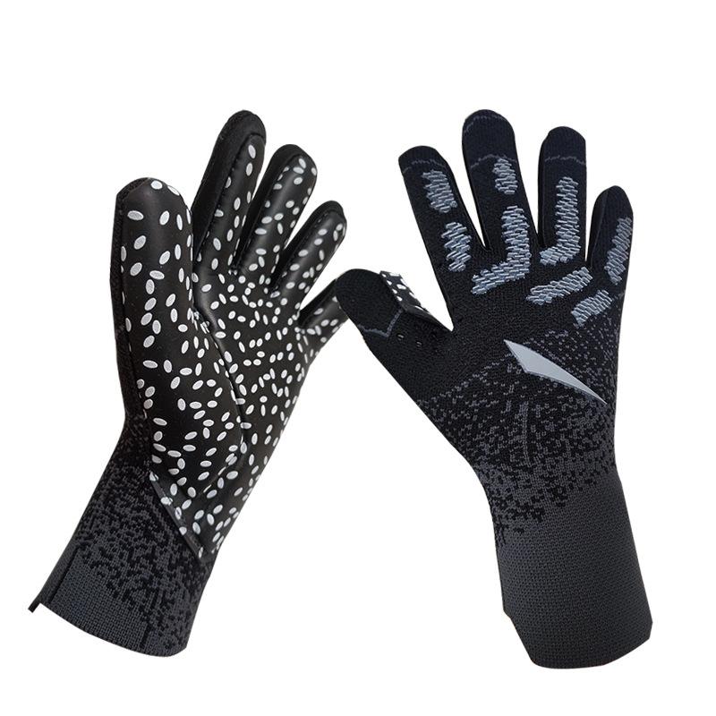 

Футбольный вратарь Вратарские перчатки Нескользящие Детские Взрослые Тренировочные No. 10 чёрный