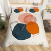 Floral Abstract Geometric King Duvet Cover Boho Exotic Bedding Set Colorful Retro Flower Comforter Cover Polyester Quilt Cover