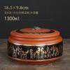 Creative Gold Plated Stripes Floral Ceramic Tea Jar Home Large Capacity Tea Sealed Storage Box Household Food Jar Container Home