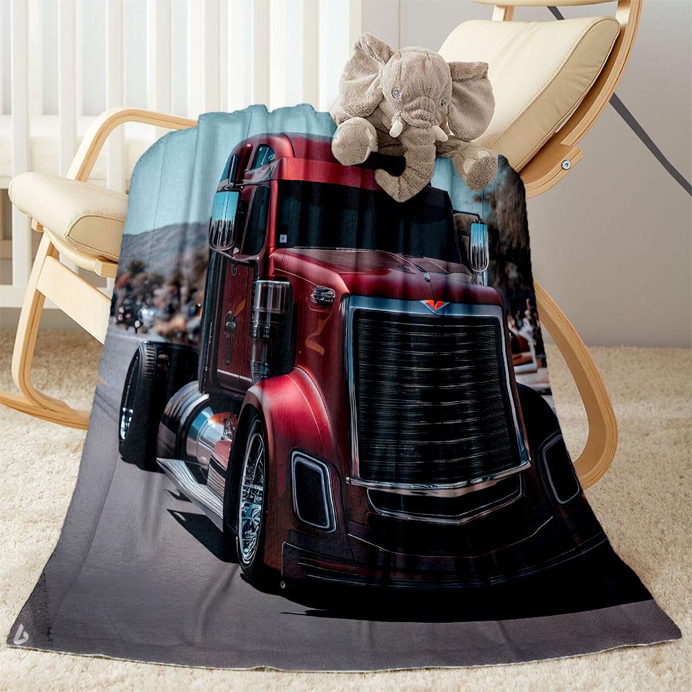 Kw Heavy Trucks Blanket Durable Comfort Great For Livingroom Bedding Office Chair Four Seasons Multipurpose Modern Style