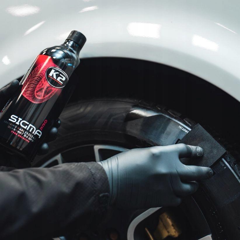 K2 Sigma Pro 1L Dressing Nabłyszcza Pielęgnuje Czernidło Do Opon Plastików