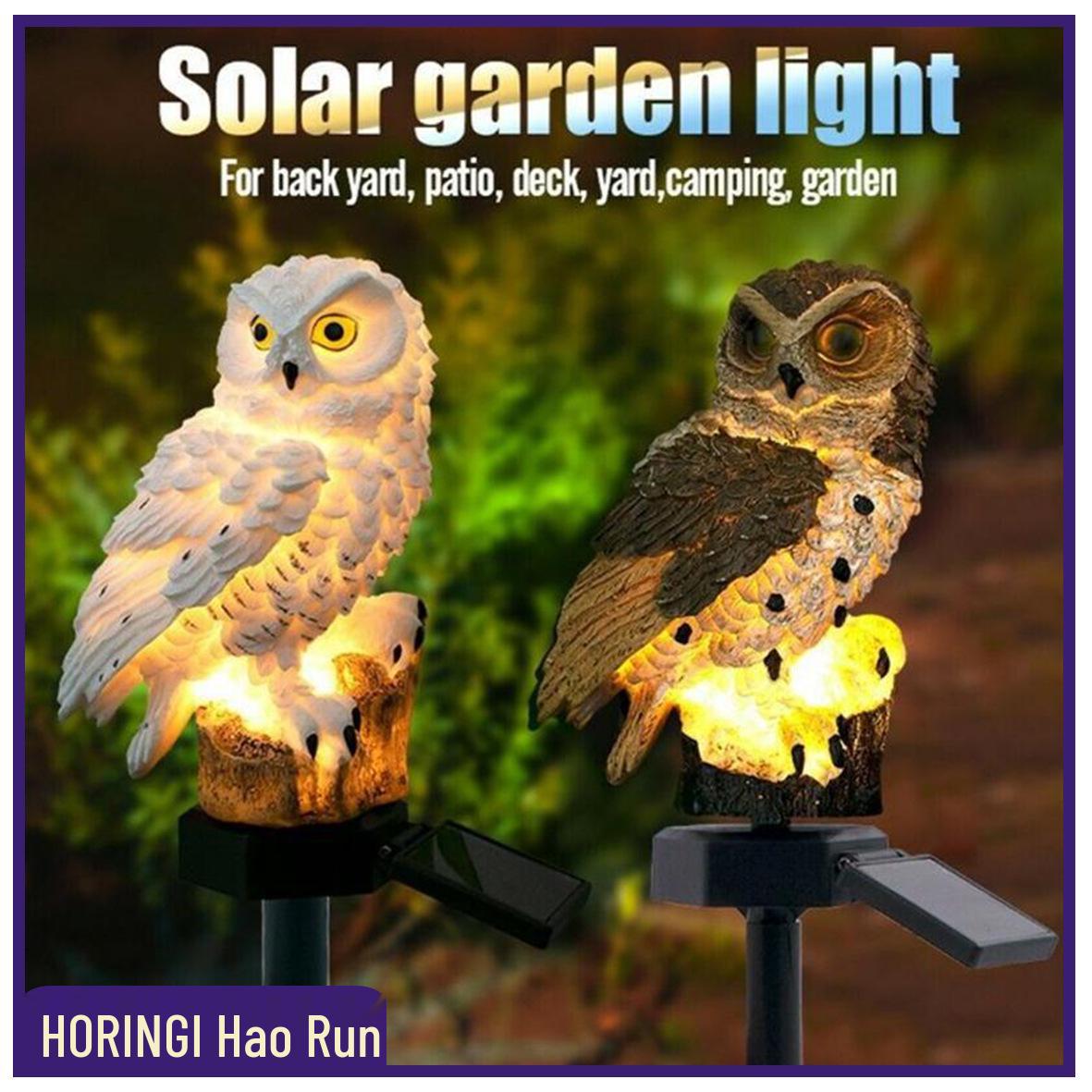 

Solar Owl Lawn Light - Waterproof Resin Ground Light for Yard Decoration
