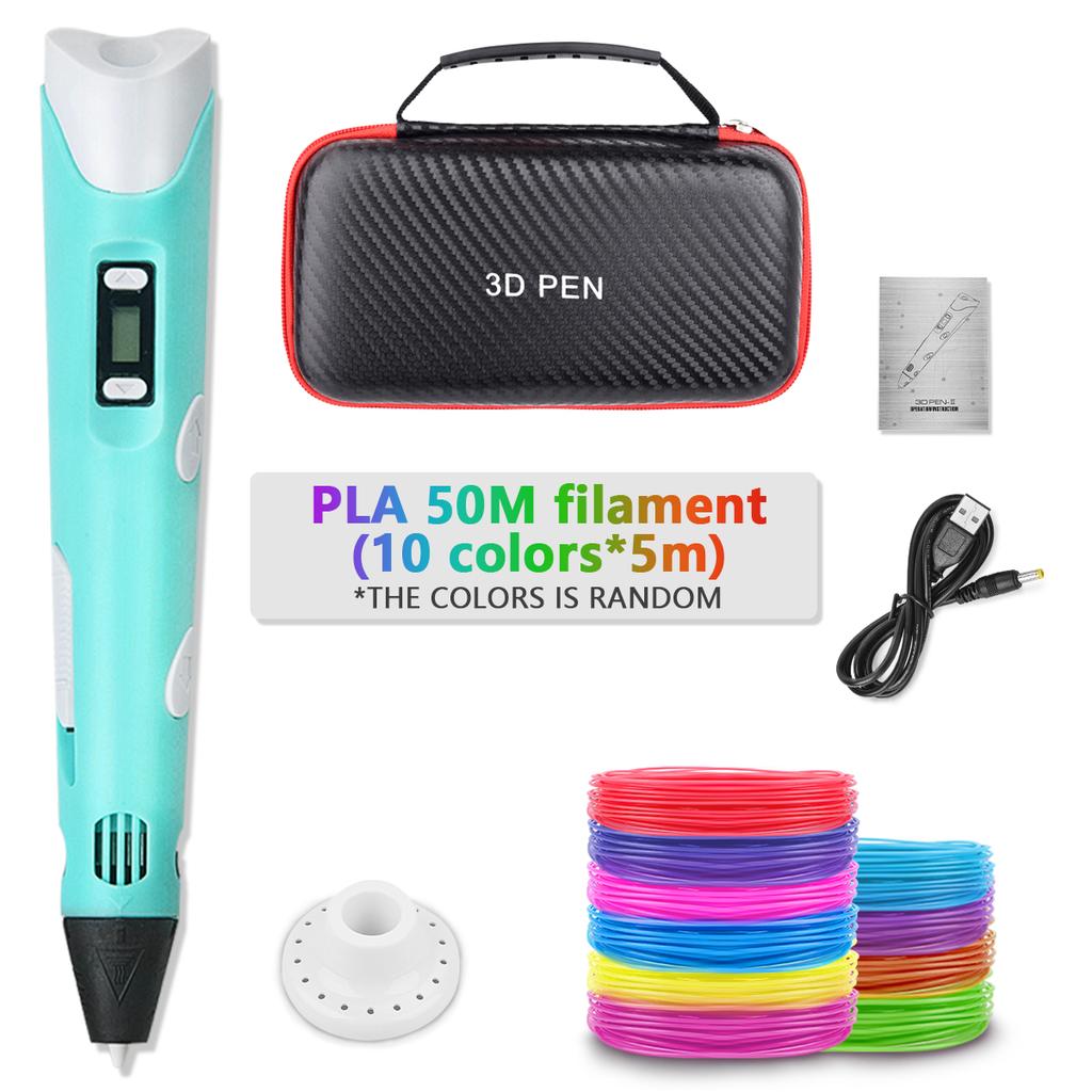 3D Printing Pen New 3D Pen with PLA Filament for Children Kids Creative DIY Pens Child's Birthday Gift Christmas