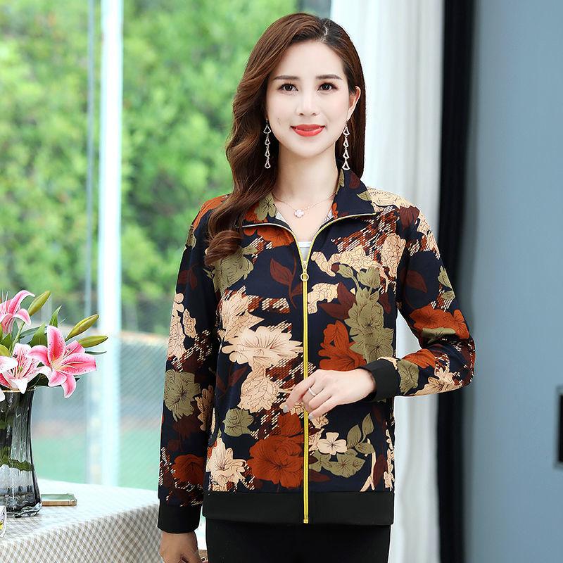 

Повсякденна жіноча куртка навесні, осені та літа, новий короткий тонкий вільний кардиган, жіноча куртка на блискавці Mom 5XL recommends 140-77.5 kg