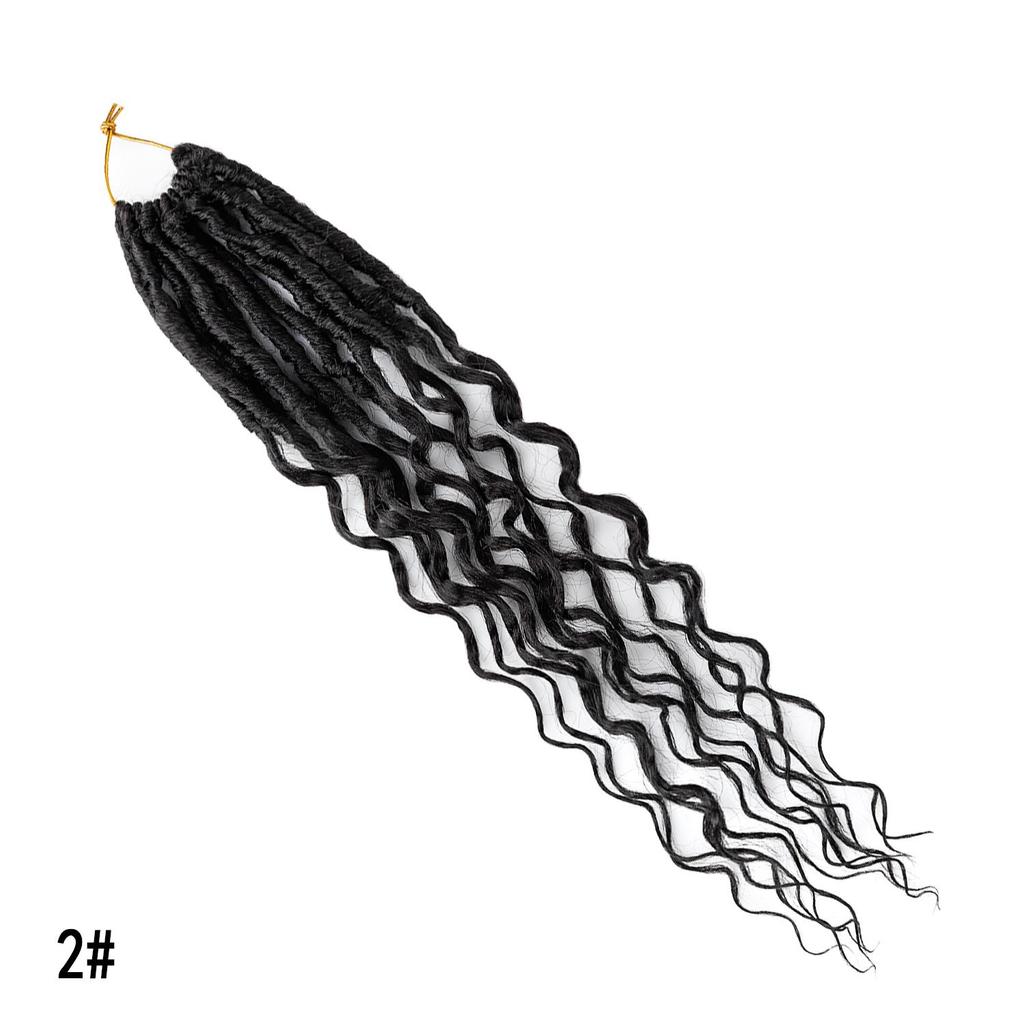 Locs di Dea Ricci Crochet Capelli Locs Morbidi Treccine Sintetiche Estensioni Capelli Stile Bohemien per Donne Nere