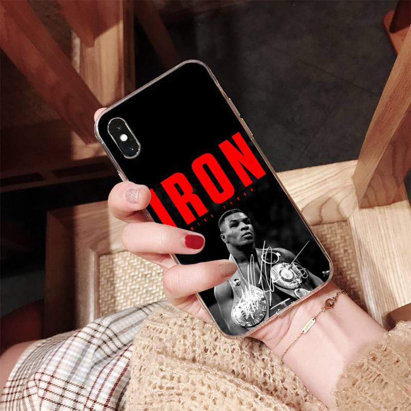 MaiYaCa Mike Tyson Boxer Man Phone Case for iPhone 11 12 13 mini pro XS MAX 8 7 6 6S Plus X 5S SE 2020 XR case
