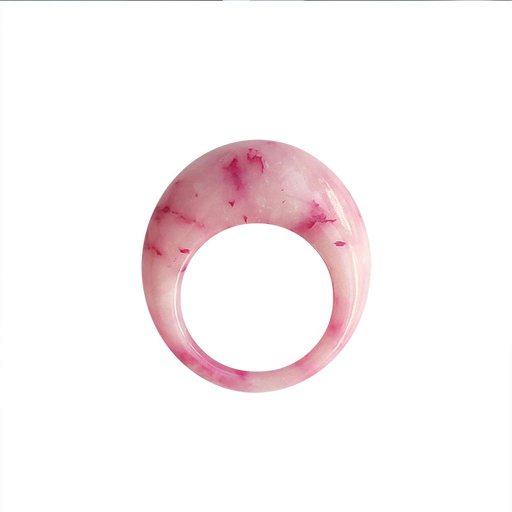 Anillos Punk Grandes de Resina de Moda Fresca para Mujeres Diseño Acrílico Irregular Colorido Anillo de Dedo Vintage para Niñas Joyería de Fiesta