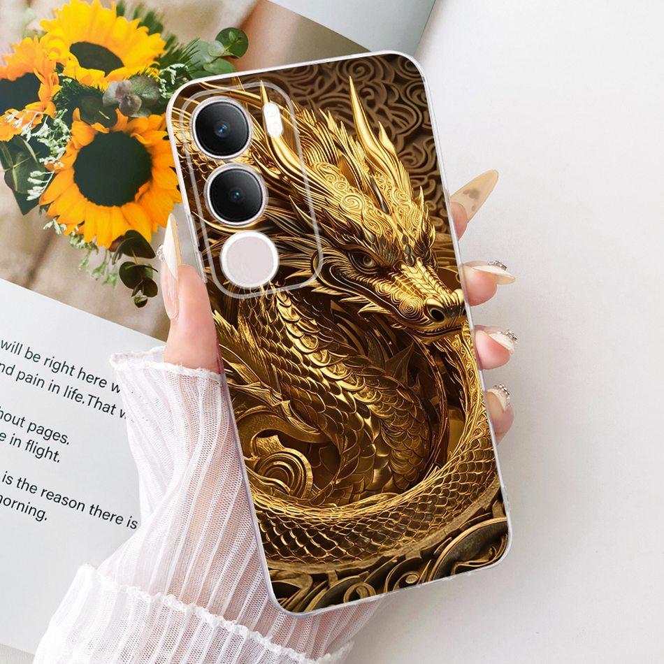 For Vivo Y19s Pro Cool Dragon Tiger Pattern Phone Case For Vivo Y19s Y 19S Pro V2419 Soft Silicone TPU Cases