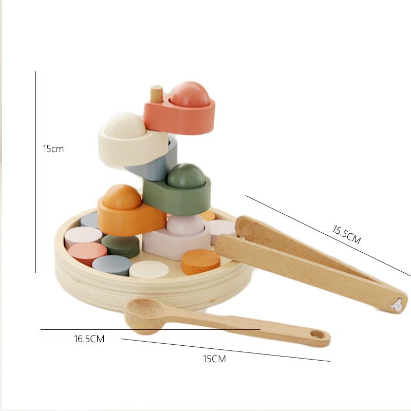 Children Parish Montessori Sensory Wooden Toys Sorting Ball Cup Coins Fine Motor Training Matching Games Early Educational Toys