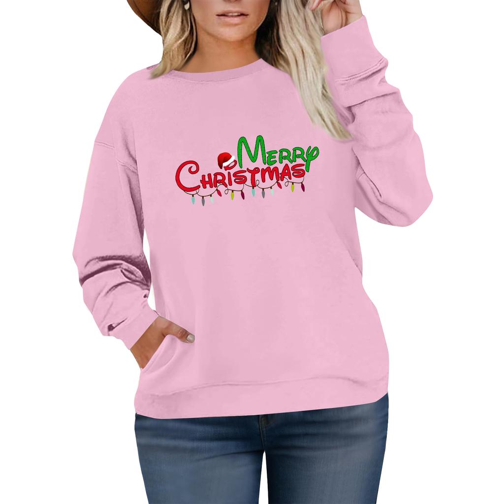 Women's Fashionable Casual Plus-Size Long Sleeve Pullover Printed Sweatshirt