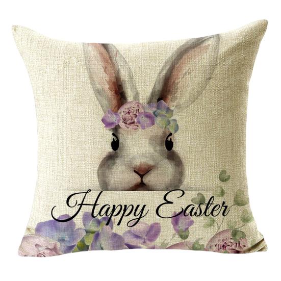 

Квадратная наволочка, удобное украшение для дома, без морщин, красивая весенняя пасхальная наволочка для H