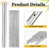 40 UNIDADES de Acero Inoxidable 304, 34.3 cm de Largo, Brochetas Planas para Barbacoa, Brochetas para Kebabs BBQ con Tubo de Almacenamiento Metálico, Reutilizables para Asar