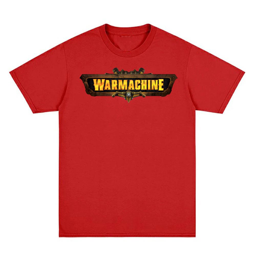 

WAR MACHINE T-shirts Casual Tee Shirt Graphic Printing 100% Cotton Unisex Tshirt Anime Clothing XXL червоний