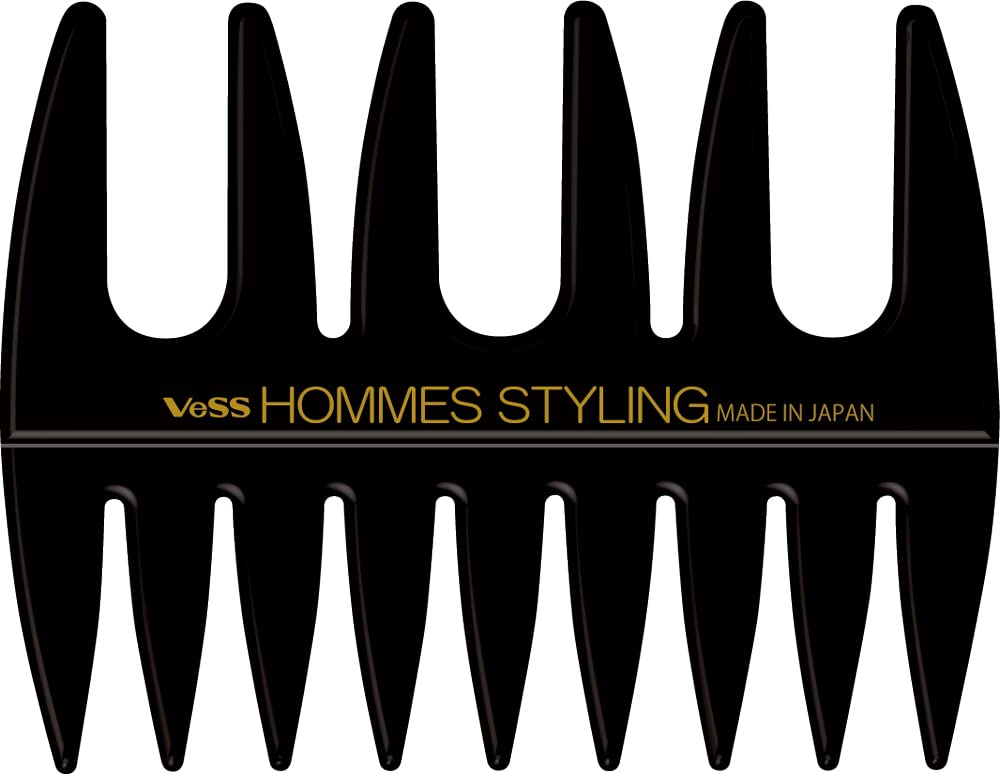 

Vess Coarse Mesh Made in for Pomade and Barber Fade and Fade Styles Men s Comb, Japan, Styles, Cuts, (Black) HO-500 чёрный