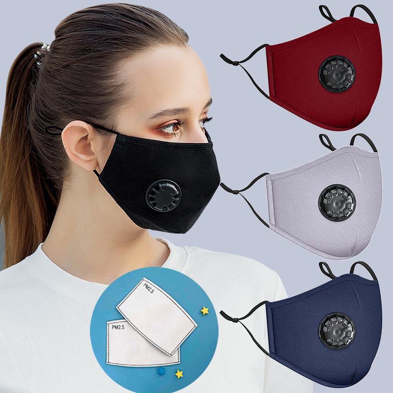 Washable Cotton Unisex Travel PPE Masks Reusable Pluggable Gasket Anti-pollution PM2.5 Dust Masks Comfortable And Breathable