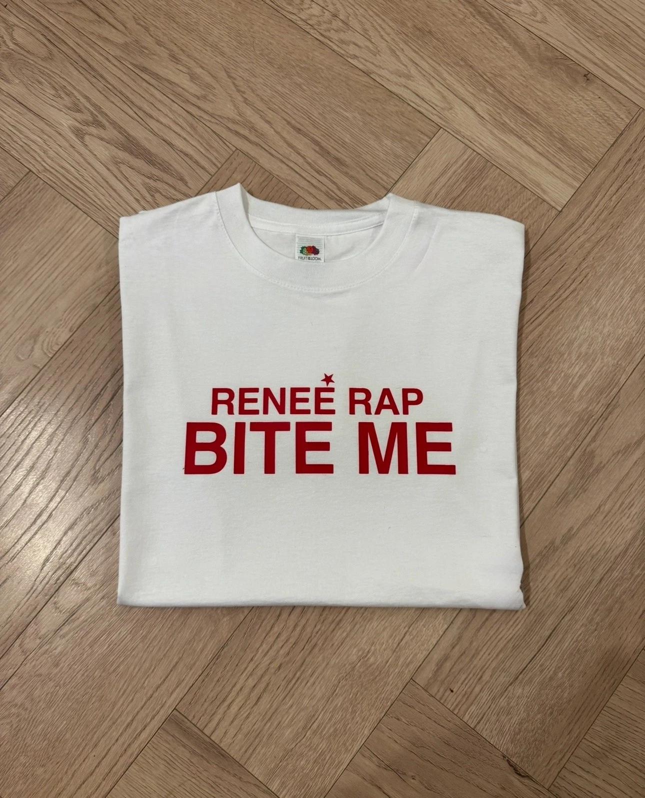 Renee Rap - “Bite me” lyric T-shirt | Unisex Oversize fit XS