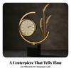 Clock Roman Numeral Tabletop Sculpture Elegant for Office Desk