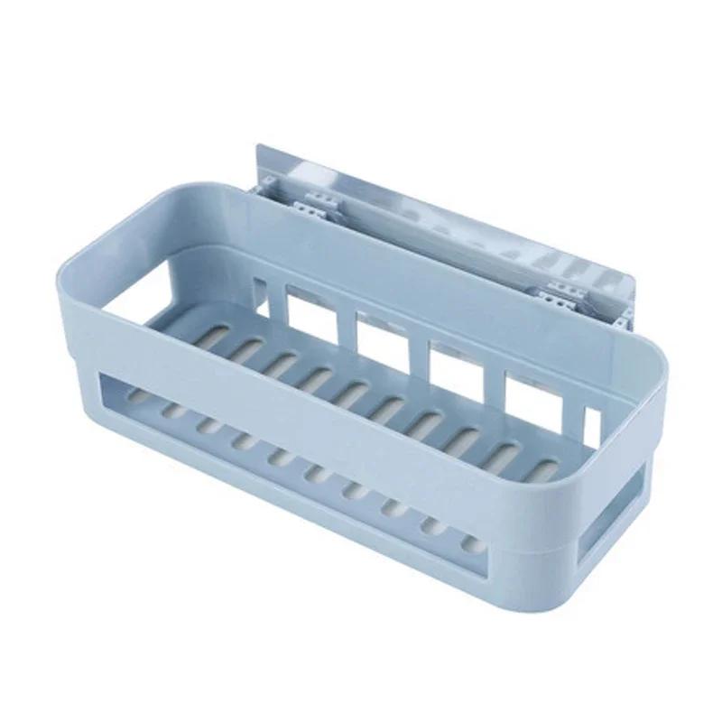 Organizator Raft Baie Toaletă Adeziv Coș Depozitare Șampon Gel Decor Raft Colț Duș Accesorii