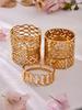 18k Gold-Plated Geometric Mesh Buckle Bracelet - Chic European & American Designer Fashion