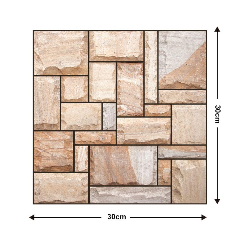 Kolej DIY Cihlový design pro nástěnnou dekoraci Nástěnná nálepka 3D Tapeta Pozadí Tapeta