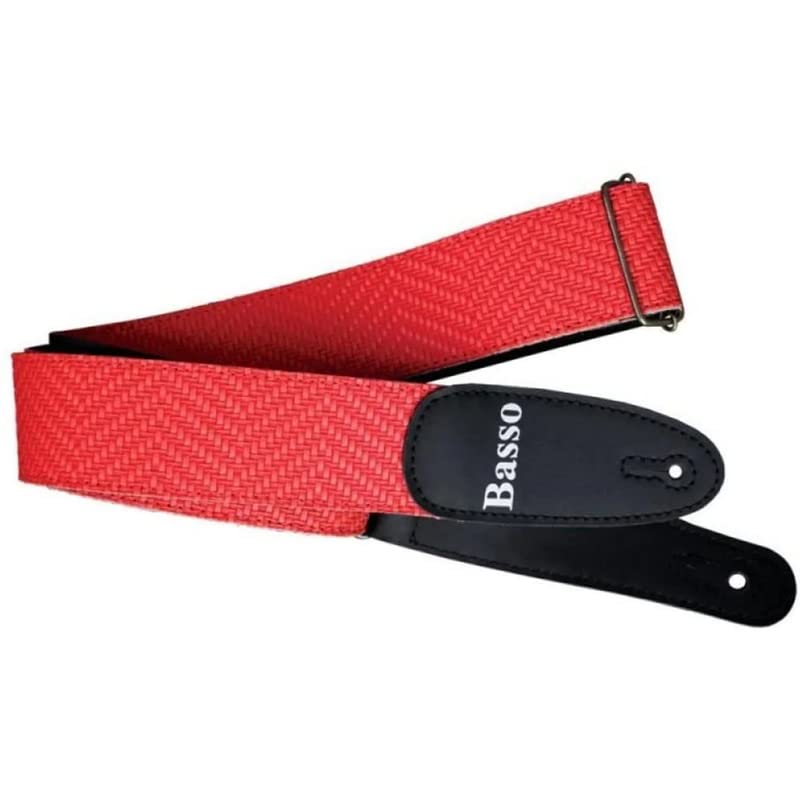 BASSO Guitar Strap EX 30 Red Attack Series