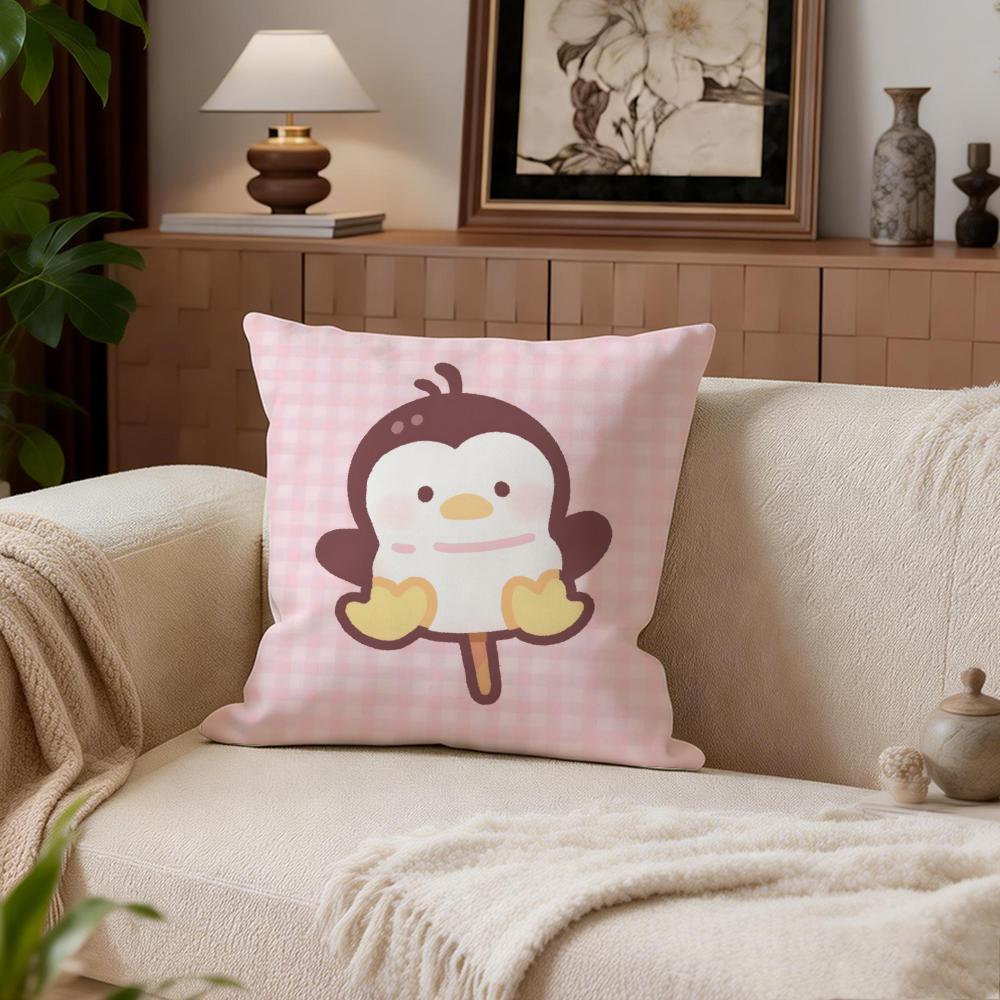 

Cute Pong Pong Penguin Cushion Cover Cushion Cover Set 4Pcs 50x50 45x45 40x40 Pillowcase Decorative Sofa Home Decor 30X30cm