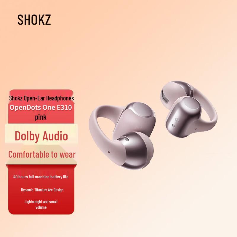 

Shokz OpenDots One E310 Open-Ear Clip-On Bluetooth Sports Earphones