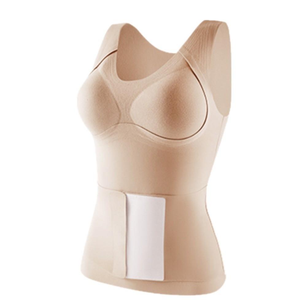 

BEPAN Seamless Postpartum Body Shaper Tummy Control Belly Contracting Waist Trainer Velvet Fleece Feel Heating Slimming Shapewear XL тілесний