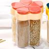 Contenitori per Spezie da Viaggio 5 in 1 Ermetici Contenitori per Condimenti da Viaggio Scatola Portatile per Condimenti da Campeggio per Barbecue Picnic
